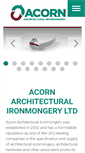 Mobile Screenshot of acornironmongery.com